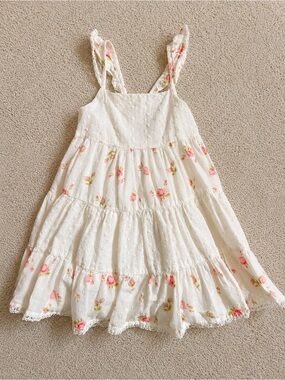 Catherine Malandrino Girls Floral Eyelet Dress Size 4T